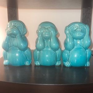 Ceramic Decorative Monkeys